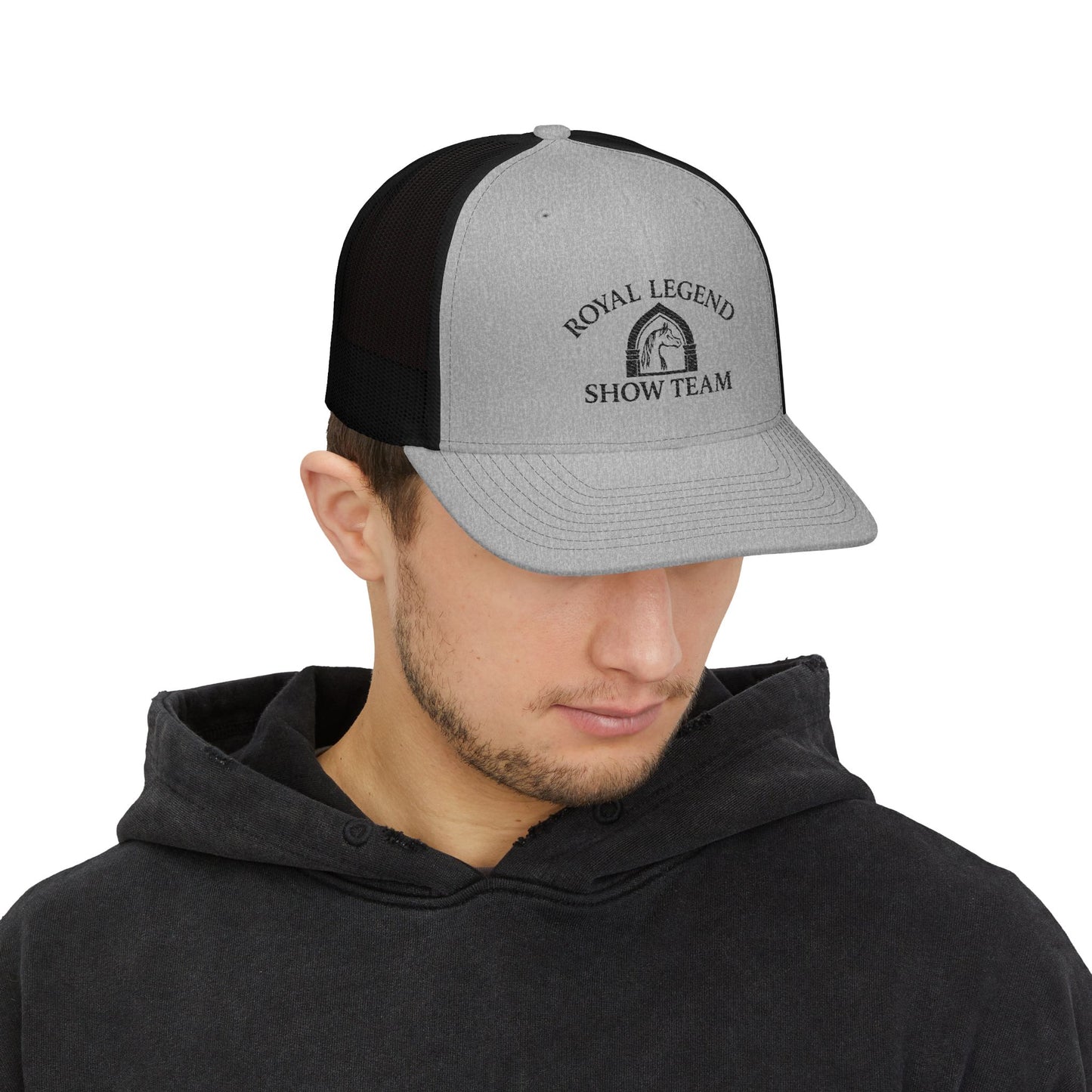 Royal Legend Show Team Hat | Embroidered Horse & Rider Cap | Equestrian Gift | Horse Lover Trucker Hat