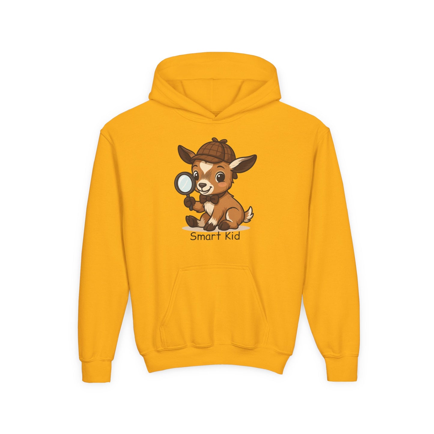 Youth Smart Kid Hoodie | Detective Baby Kid Hooded Sweatshirt | Soft Youth Pullover | Back to School Gift | Unique Animal Lover Apparel for Kids