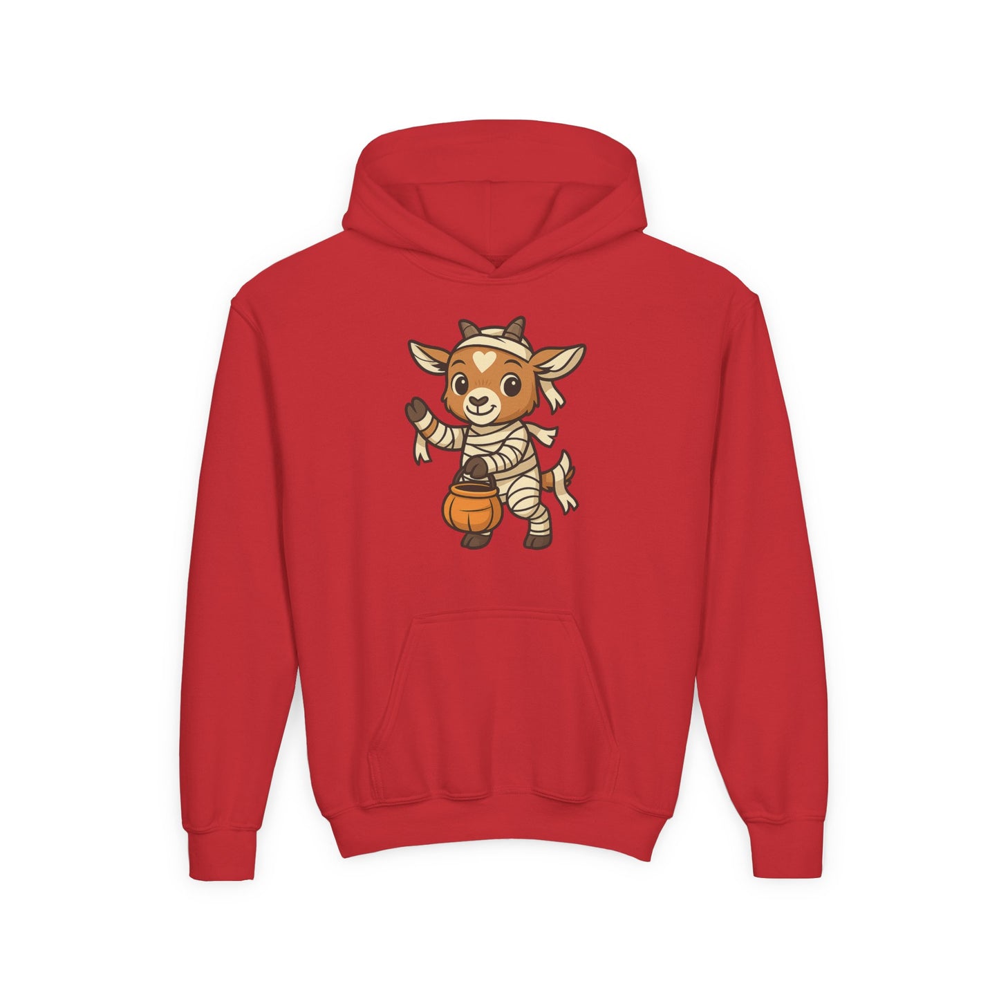 Youth Halloween 3 - Mummy kid Hoodie | Cute Mummy Kid Sweatshirt | Kids Halloween Costume Pullover | Cozy Trick or Treat Outfit for Boys & Girls