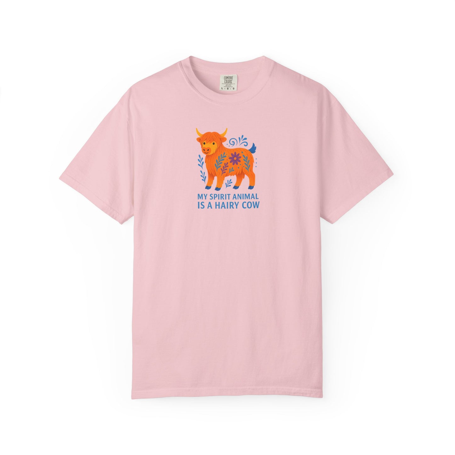 My Spirit Animal is a Hairy Cow T-Shirt | Fun Casual Wear | Gift for Animal Lovers | Quirky Fashion | Unique Cow Lover Gift