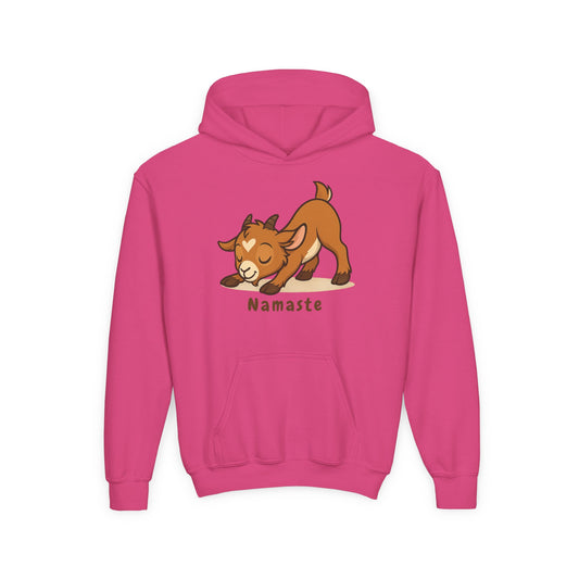 Youth Yoga Kid - Namaste Hoodie, Cute Sweatshirt for Kids, Animal Lovers Gift, Cozy Layering Piece, Perfect for Birthdays and Holidays
