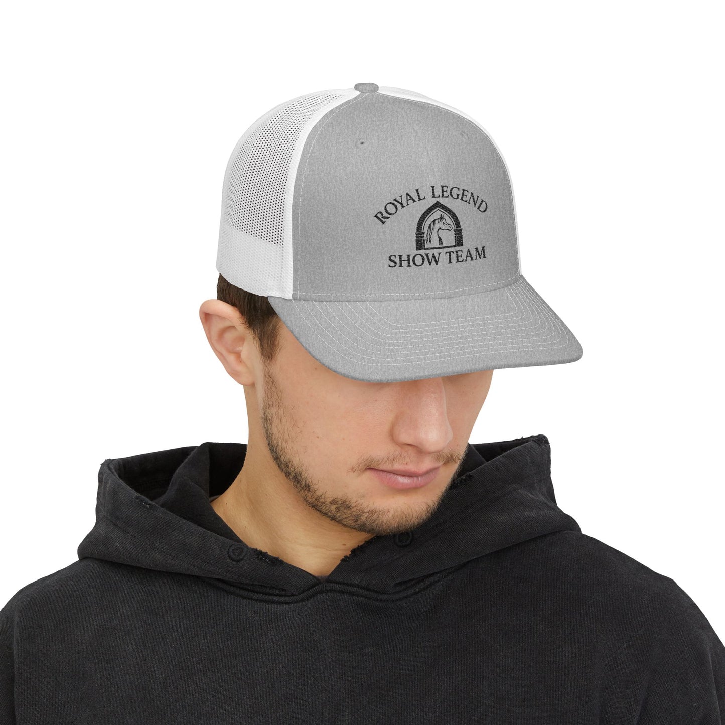 Royal Legend Show Team Hat | Embroidered Horse & Rider Cap | Equestrian Gift | Horse Lover Trucker Hat