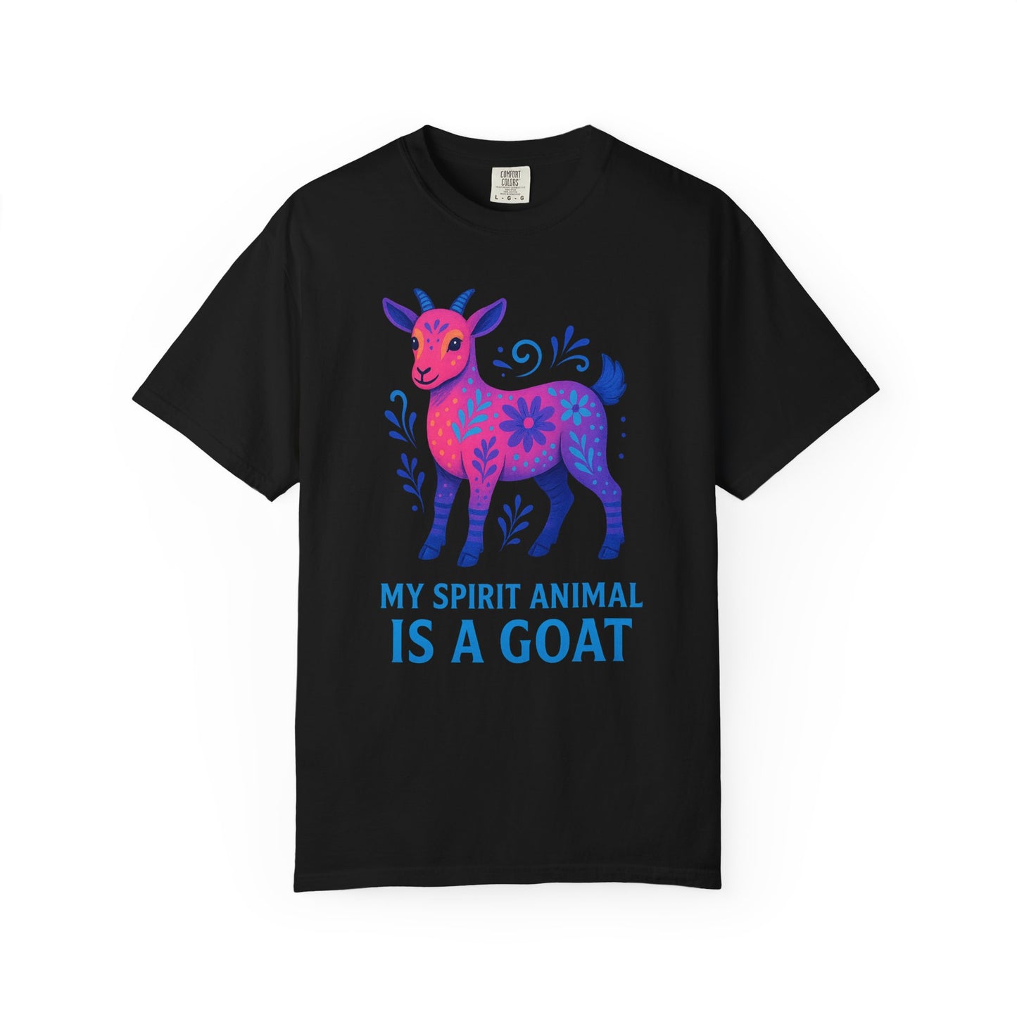 My Spirit Animal is a Goat T-Shirt | Boho Goat Lover Gift | Farm Animal Tee | Quirky Goat Owner Shirt | Colorful Animal Lover Apparel