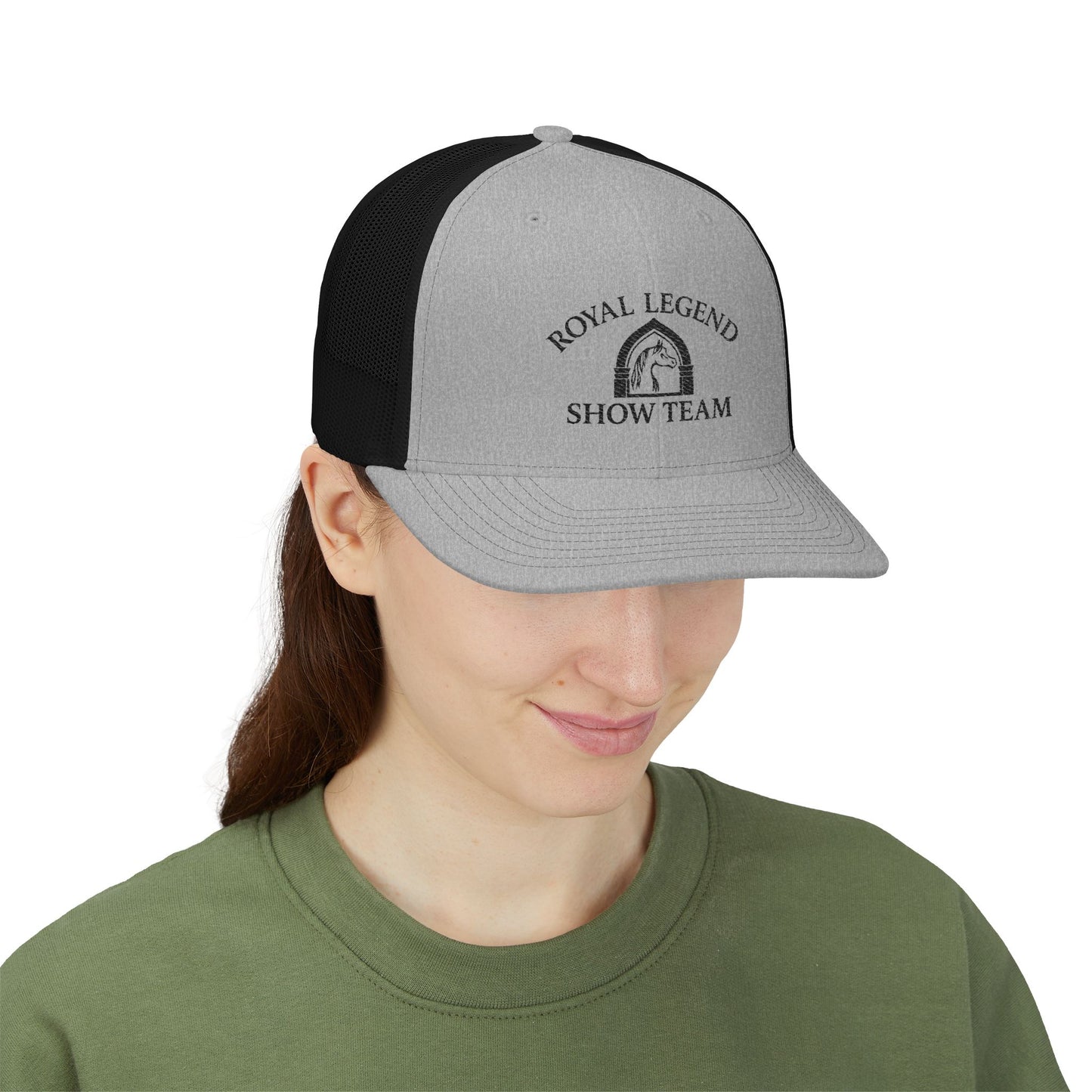 Royal Legend Show Team Hat | Embroidered Horse & Rider Cap | Equestrian Gift | Horse Lover Trucker Hat