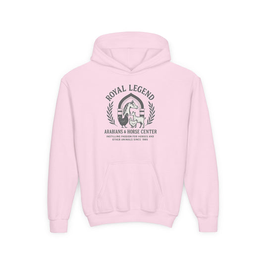 Youth Vintage Royal Legend Hoodie | Horse Lover Gift | Equestrian Hooded Sweatshirt | Kids Hoodie