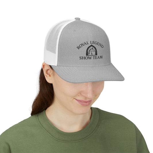 Royal Legend Show Team Hat | Embroidered Horse & Rider Cap | Equestrian Gift | Horse Lover Trucker Hat