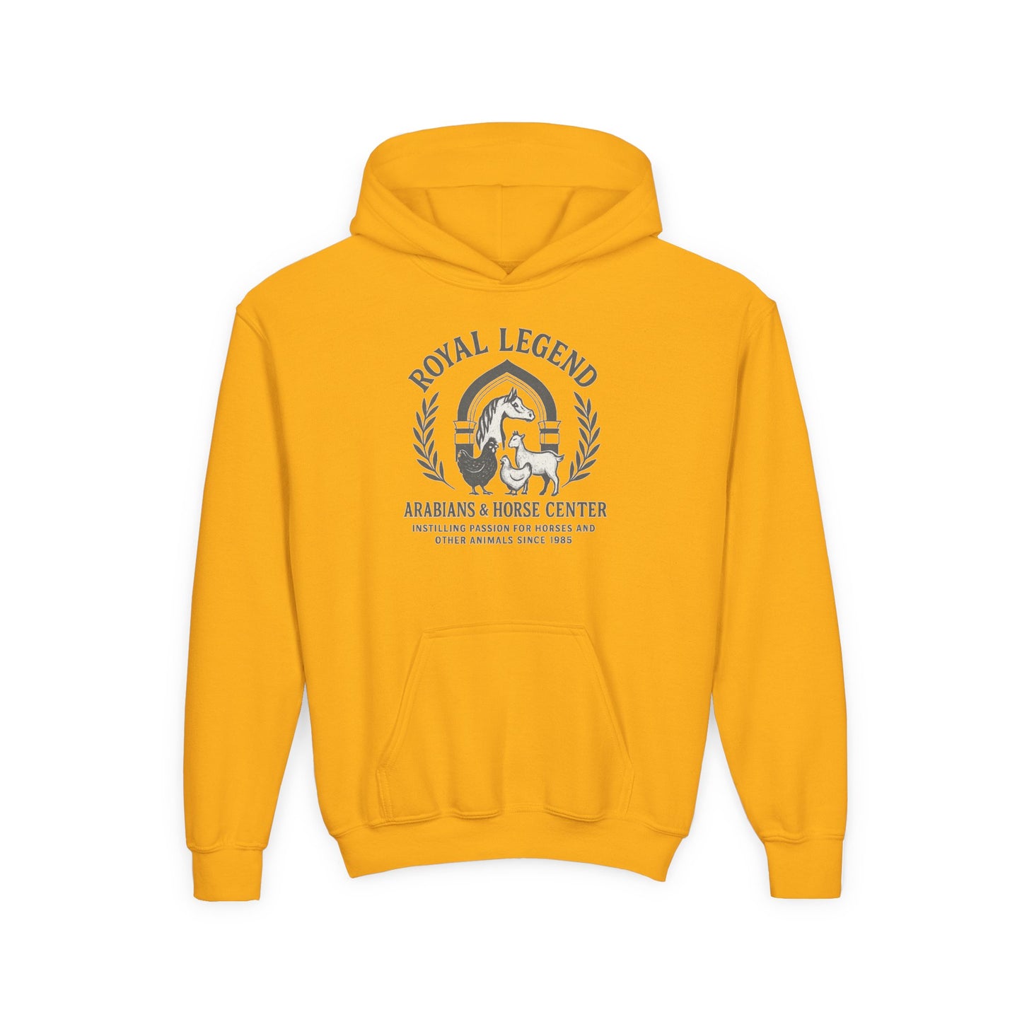 Youth Vintage Royal Legend Hoodie | Horse Lover Gift | Equestrian Hooded Sweatshirt | Kids Hoodie