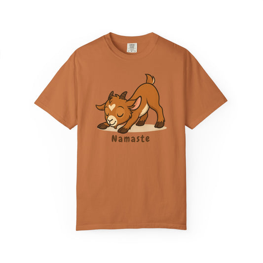 Yoga Kid - Namaste T-Shirt, Unisex Yoga Tee, Gift for Goat Lovers, Cute Animal Shirt, Relaxing Wear, Casual Everyday Top