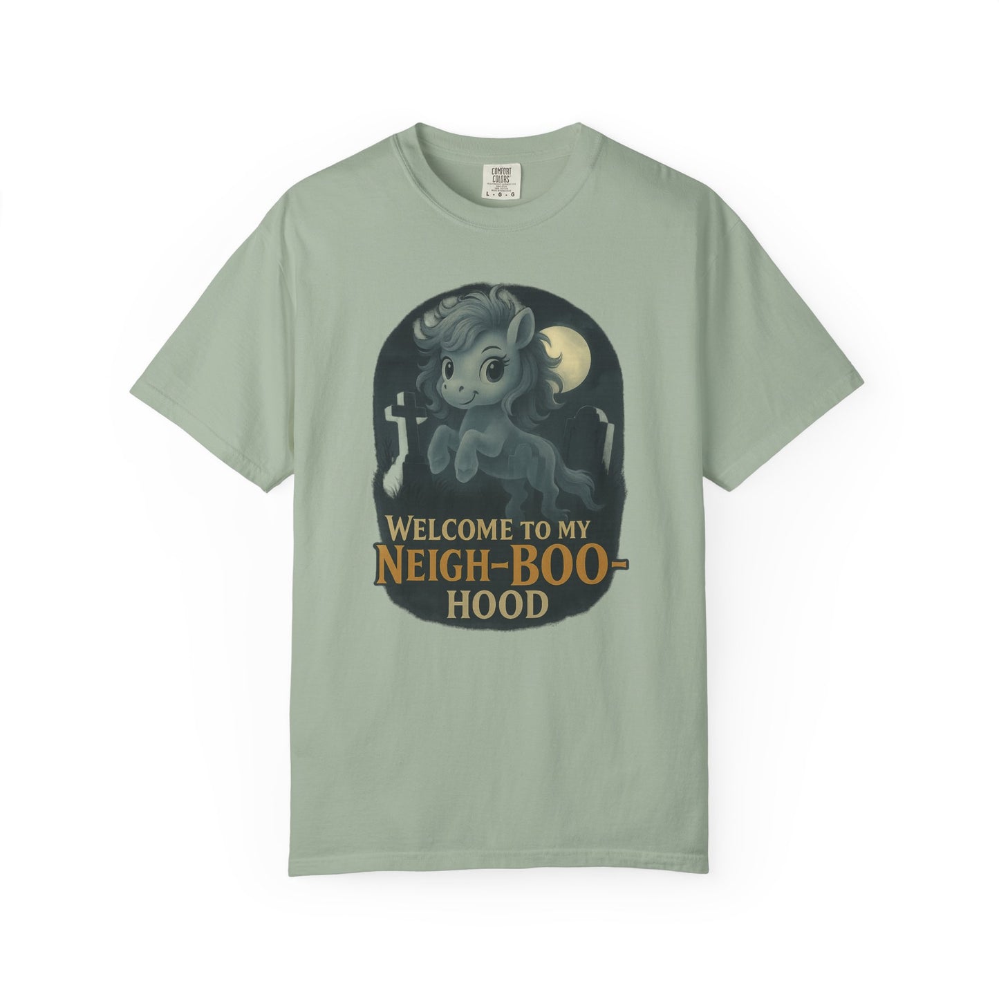 Ghost Pony Graveyard T-Shirt, Funny Pony Tee, Cute Halloween Shirt, Unisex Graphic Tee, Gift for Horse Lovers
