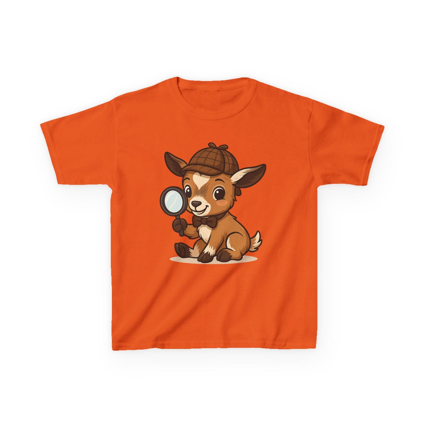 Youth Smart Kid T-Shirt – Detective Adventure Graphic Tee | Cute Unisex Animal Character Shirt