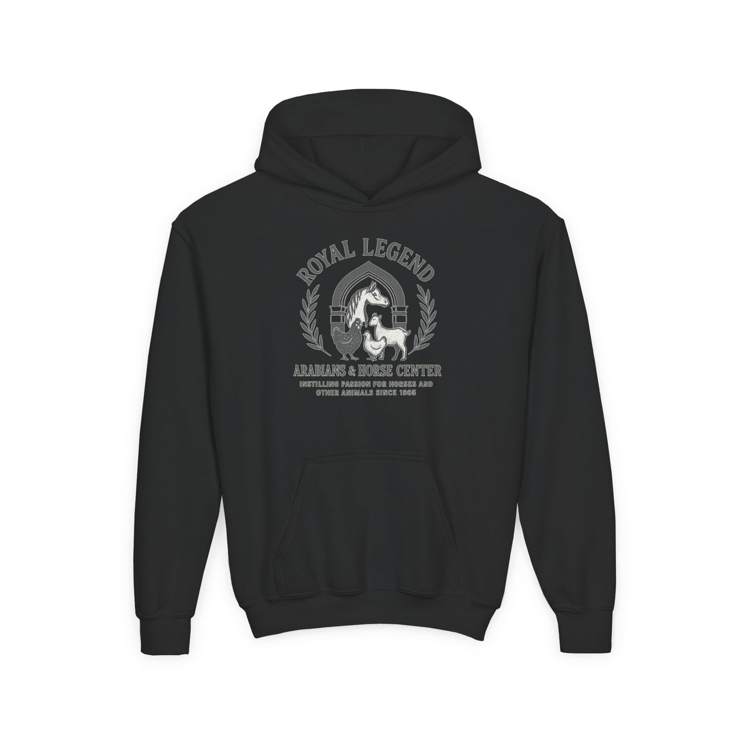 Youth Vintage Royal Legend Hoodie | Horse Lover Gift | Equestrian Hooded Sweatshirt | Kids Hoodie