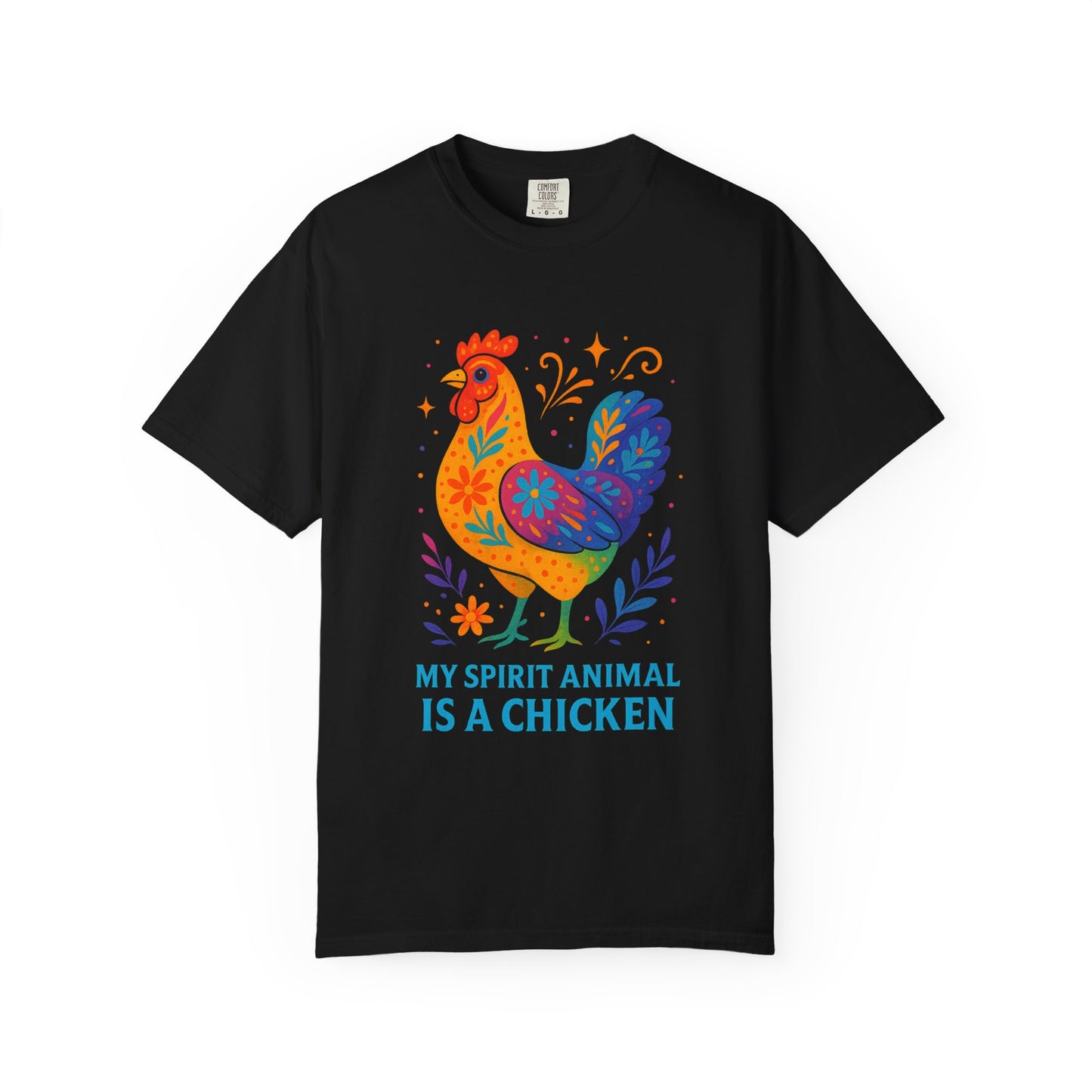 My Spirit Animal is a Chicken T-Shirt | Funny Chicken Lover Gift | Boho Farm Animal Tee | Quirky Chicken Owner Shirt | Humorous Animal Lover Apparel