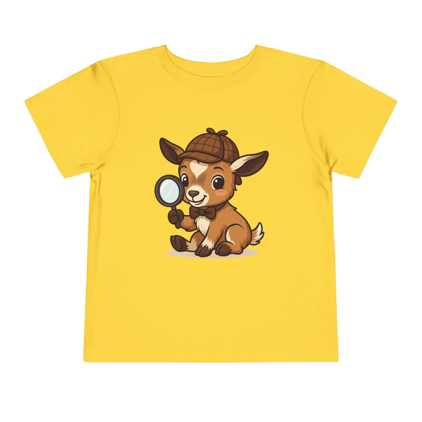 Toddler Smart Kid T-Shirt | Detective Adventure Graphic Tee | Cute Unisex Animal Character Shirt | Fun Gift for Curious Minds