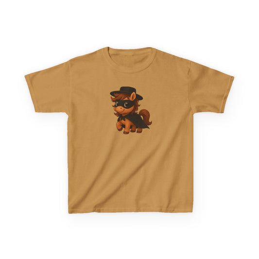 Youth Zorro Pony T-Shirt | Perfect for Birthdays | Playdates and Everyday Wear | Kids Apparel | Pony Lover Tee