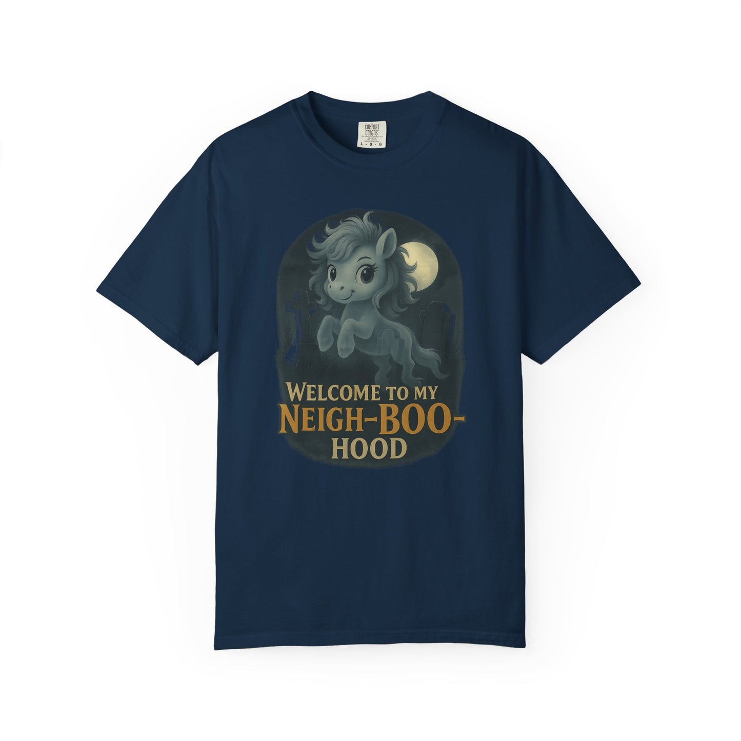 Ghost Pony Graveyard T-Shirt, Funny Pony Tee, Cute Halloween Shirt, Unisex Graphic Tee, Gift for Horse Lovers