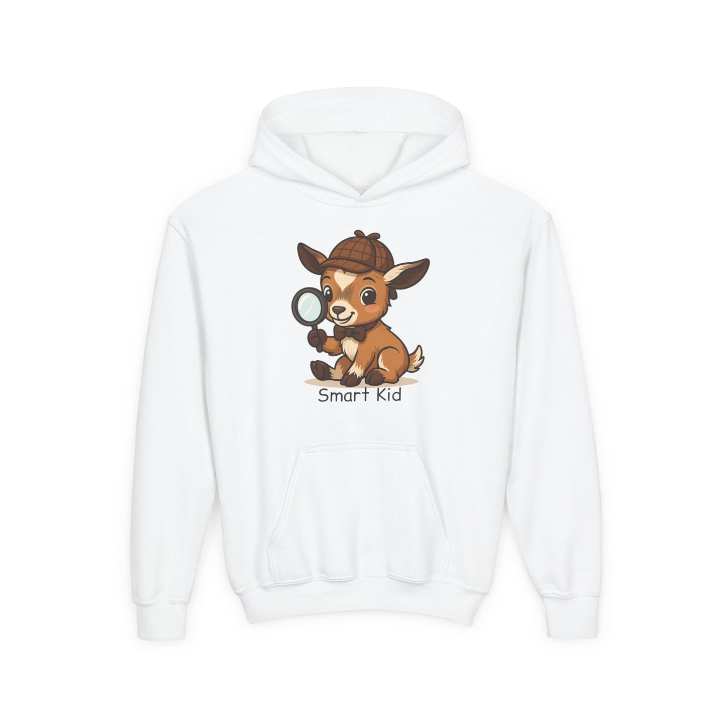 Youth Smart Kid Hoodie | Detective Baby Kid Hooded Sweatshirt | Soft Youth Pullover | Back to School Gift | Unique Animal Lover Apparel for Kids