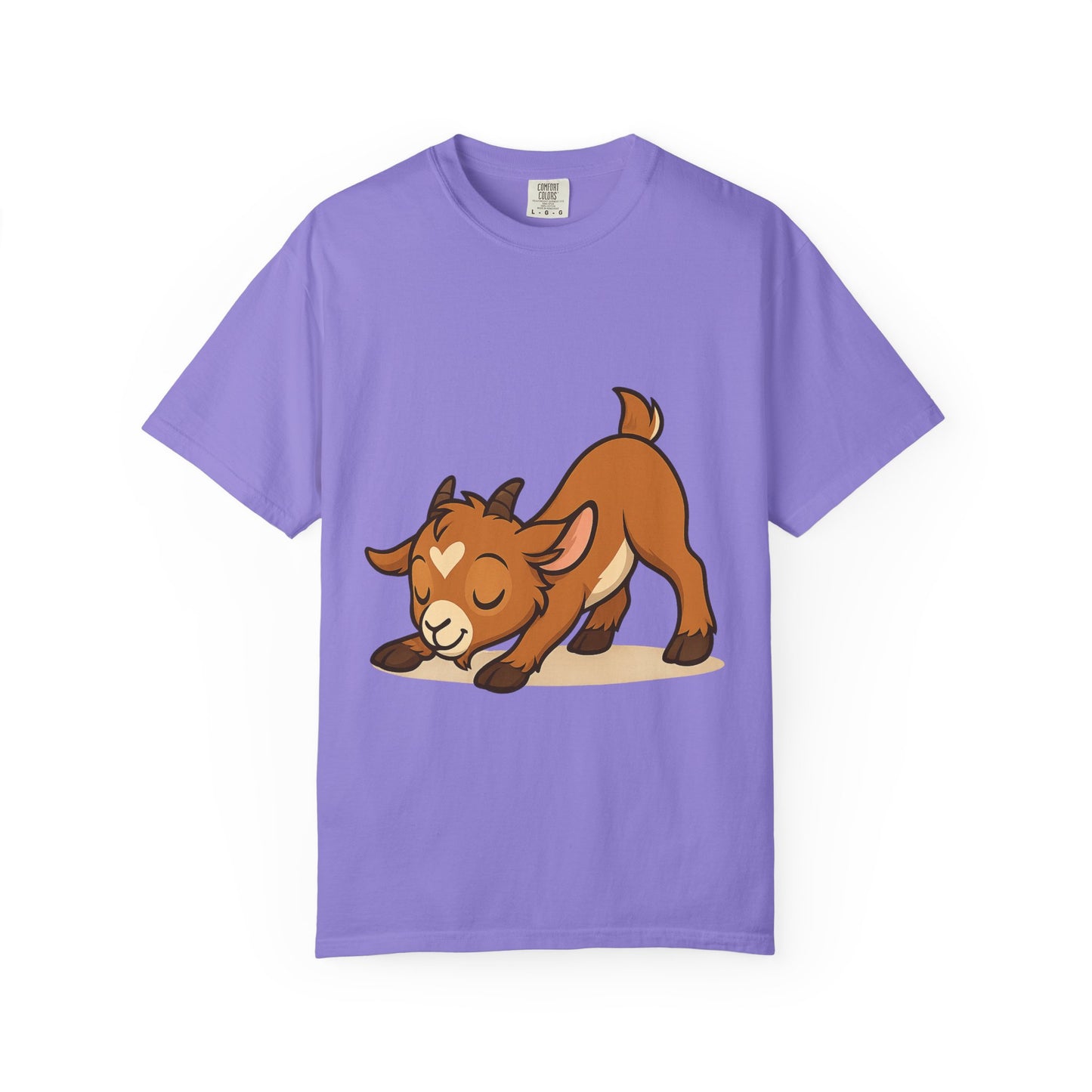 Yoga Kid Crew Neck T-Shirt, Animal Lover Shirt, Funny Unisex T-Shirt, Gift for Adults, Farm Themed Apparel, Everyday Casual Wear