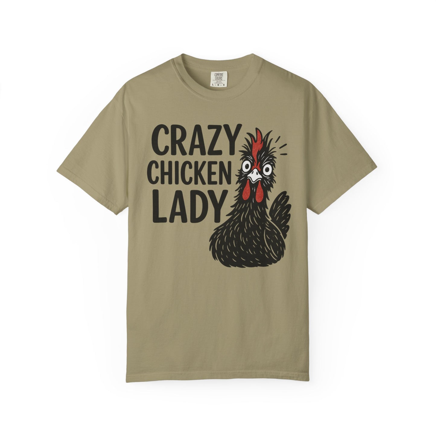 Crazy Chicken Lady Unisex T-Shirt | Funny Chicken Lover Gift, Farmhouse Style, Animal Lover Tee, Quirky Gift for Friends