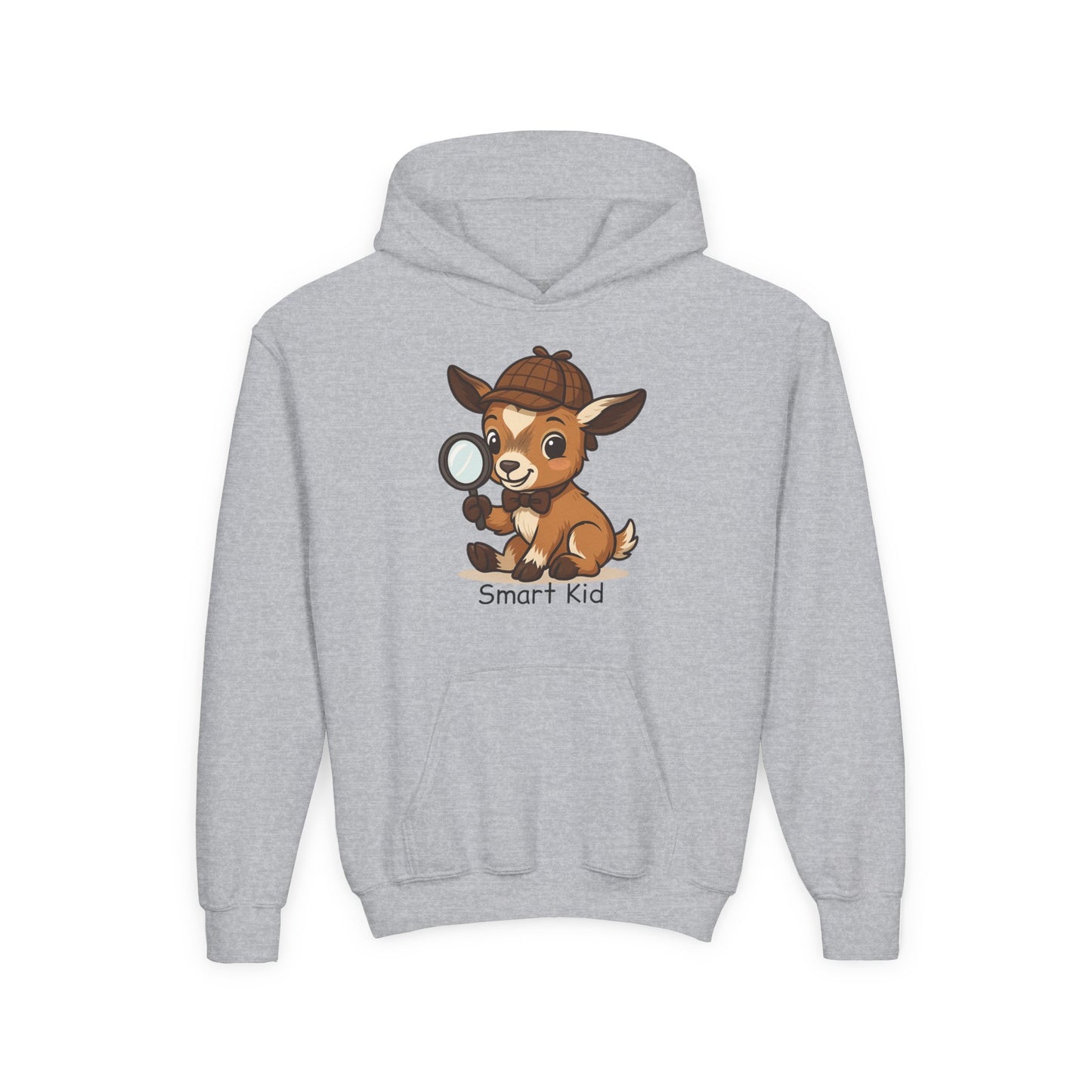 Youth Smart Kid Hoodie | Detective Baby Kid Hooded Sweatshirt | Soft Youth Pullover | Back to School Gift | Unique Animal Lover Apparel for Kids