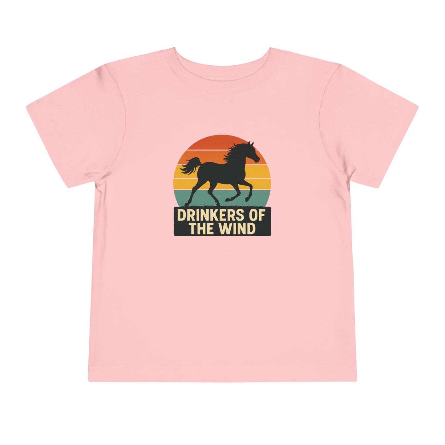 Toddler Drinkers of the Wind T-Shirt | Vintage Sunset Horse Shirt | Horse Lover Gift for Baby | Prancer Sunset Tee