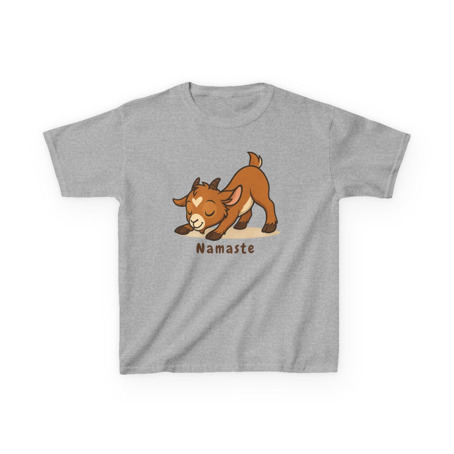 Youth Yoga Kid - Namaste T-Shirt | Cute Gift for Kids | Young Tee for Animal Lovers | Playful Kids Apparel | Kids Farm Shirt