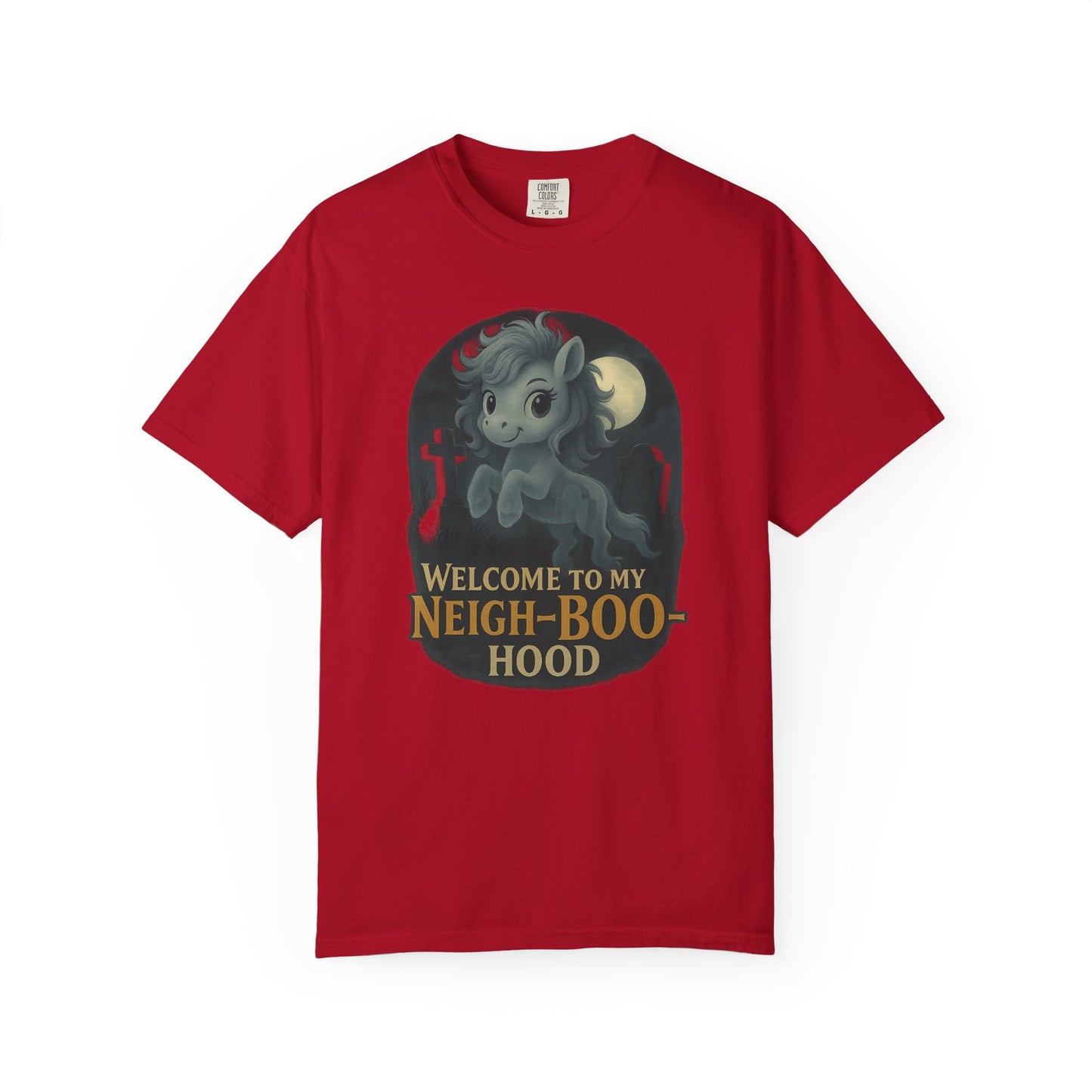 Ghost Pony Graveyard T-Shirt, Funny Pony Tee, Cute Halloween Shirt, Unisex Graphic Tee, Gift for Horse Lovers