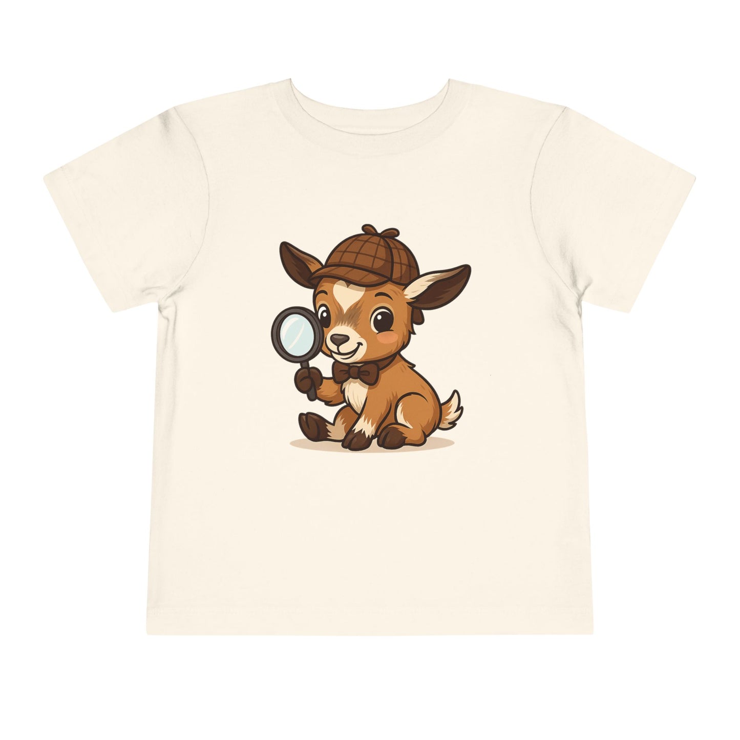 Toddler Smart Kid T-Shirt | Detective Adventure Graphic Tee | Cute Unisex Animal Character Shirt | Fun Gift for Curious Minds
