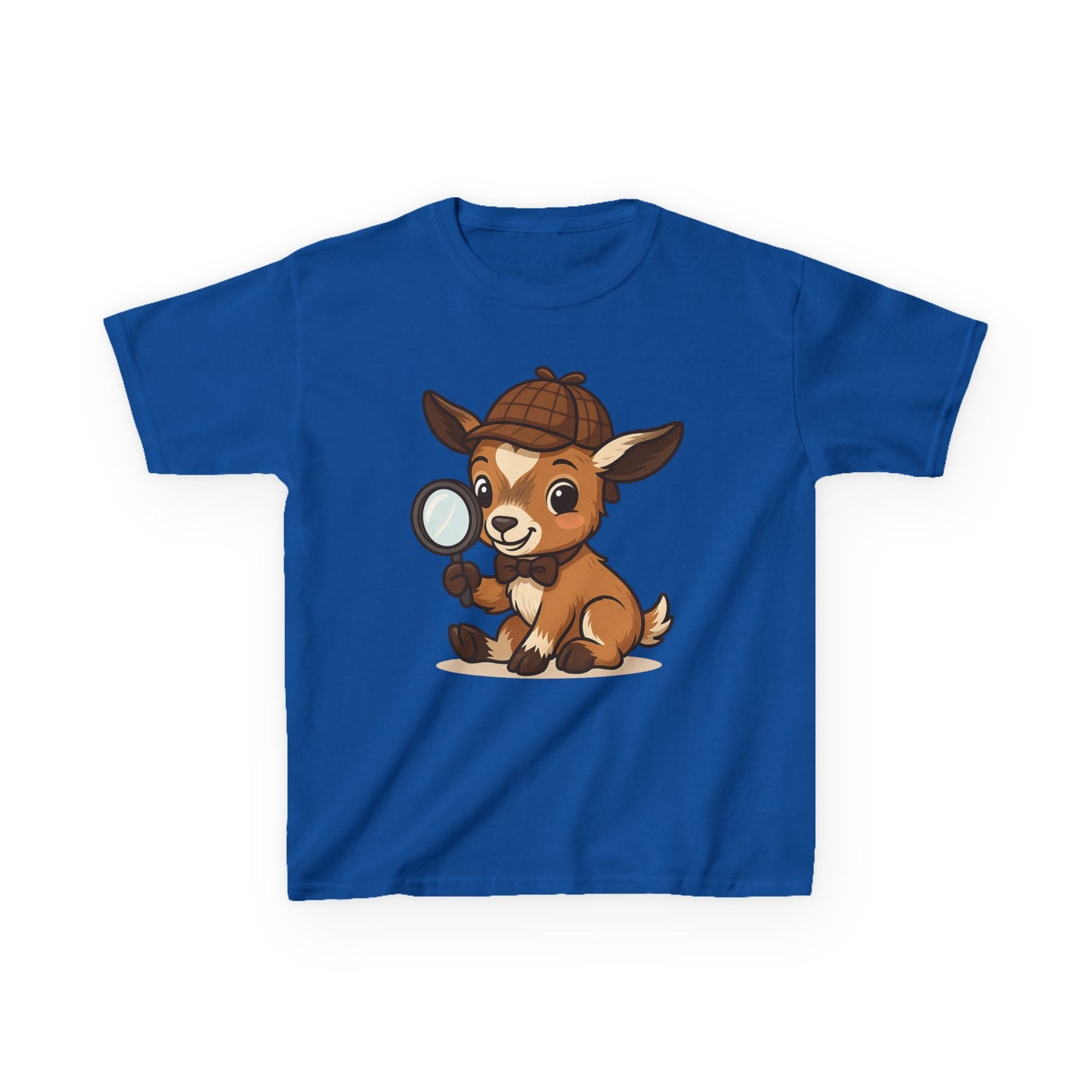 Youth Smart Kid T-Shirt – Detective Adventure Graphic Tee | Cute Unisex Animal Character Shirt