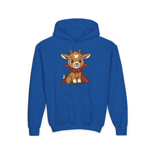 Youth Halloween 2 - Vampire Kid Hoodie | Kids' Farm Animal Hooded Sweatshirt | Playful Kids' Apparel | Cozy Children's Hoodie