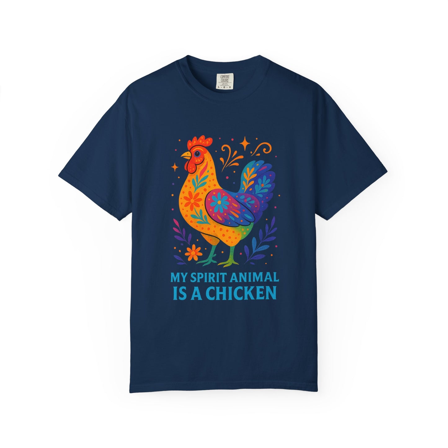 My Spirit Animal is a Chicken T-Shirt | Funny Chicken Lover Gift | Boho Farm Animal Tee | Quirky Chicken Owner Shirt | Humorous Animal Lover Apparel
