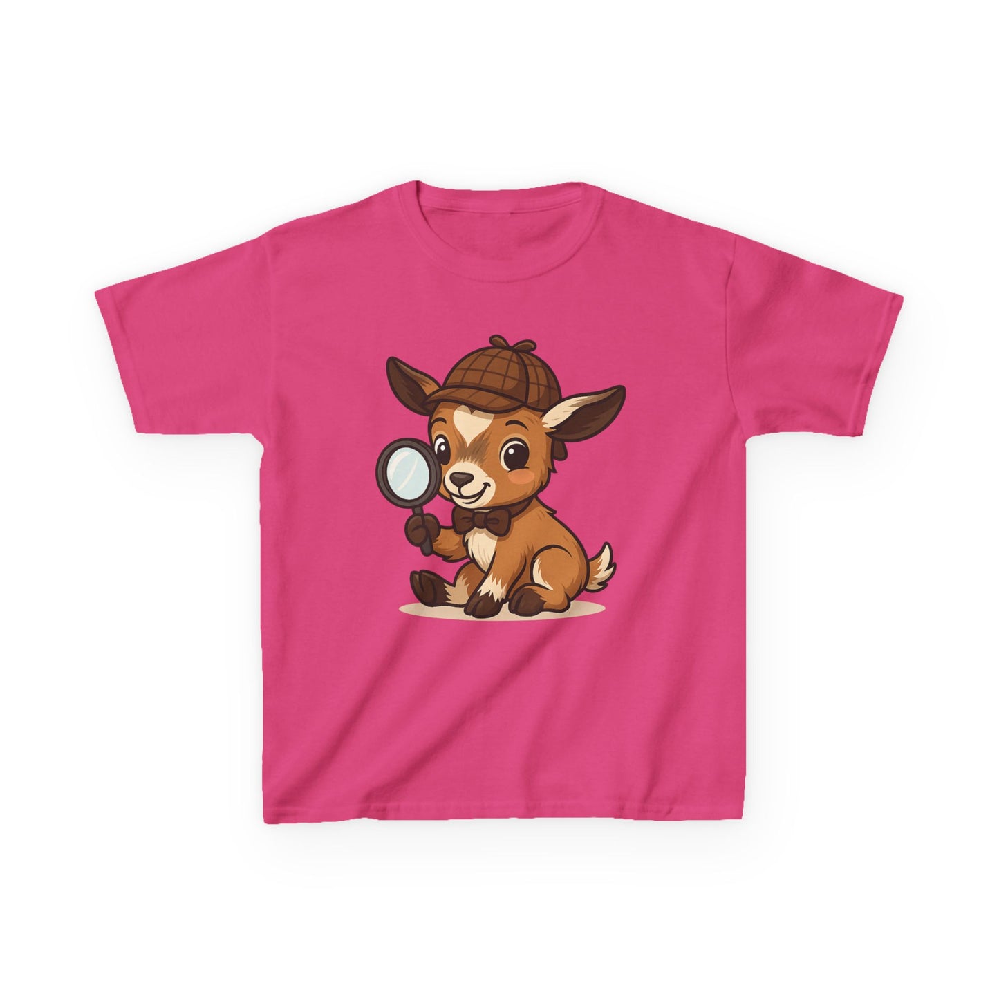 Youth Smart Kid T-Shirt – Detective Adventure Graphic Tee | Cute Unisex Animal Character Shirt