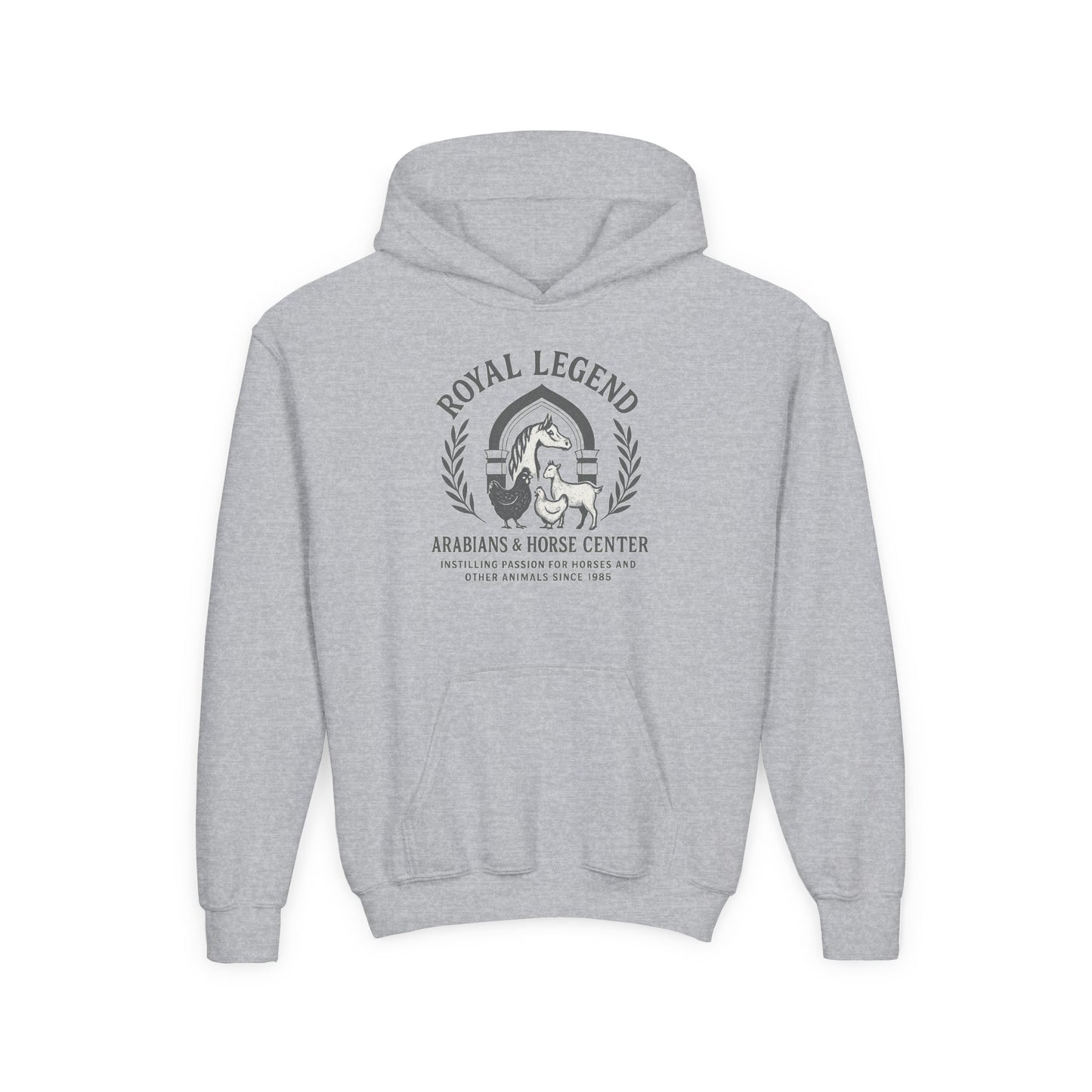 Youth Vintage Royal Legend Hoodie | Horse Lover Gift | Equestrian Hooded Sweatshirt | Kids Hoodie