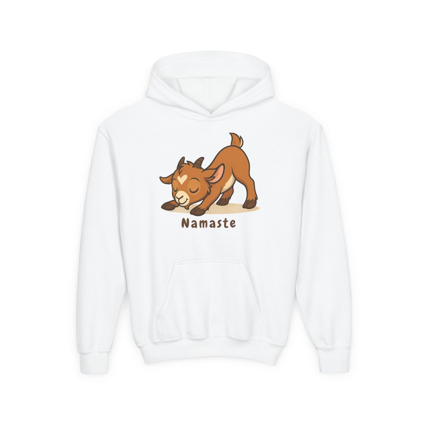 Youth Yoga Kid - Namaste Hoodie, Cute Sweatshirt for Kids, Animal Lovers Gift, Cozy Layering Piece, Perfect for Birthdays and Holidays