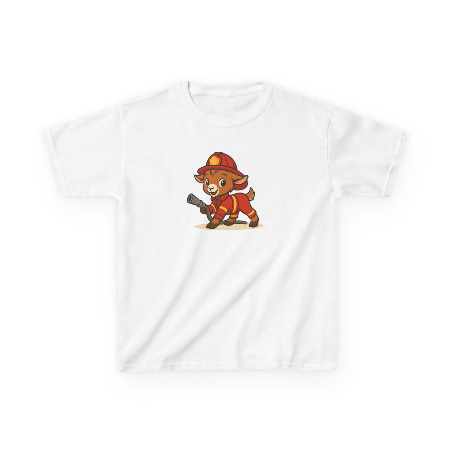 Youth Fireman Kid T-Shirt | Fun Kids Shirt | Cute Cartoon Tee | Birthday Gift for Kids | Fire Safety Awareness | Firefighter Kids T-Shirt
