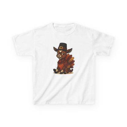 Youth Thanksgiving Kid T-Shirt | Cute Turkey Thanksgiving Top for Kids | Youth Seasonal Top | Comfy Tee for Kids