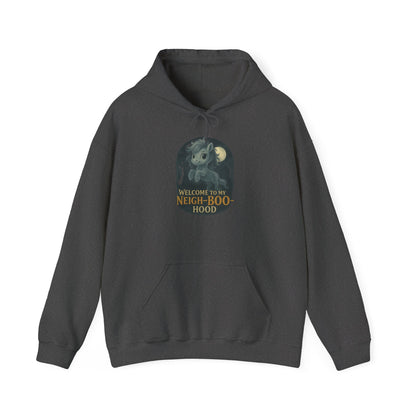 Ghost Pony Graveyard Hoodie, Halloween Hooded Sweatshirt, Cozy Unisex Hooded Sweatshirt, Funny Urban Apparel, Perfect Halloween Gift