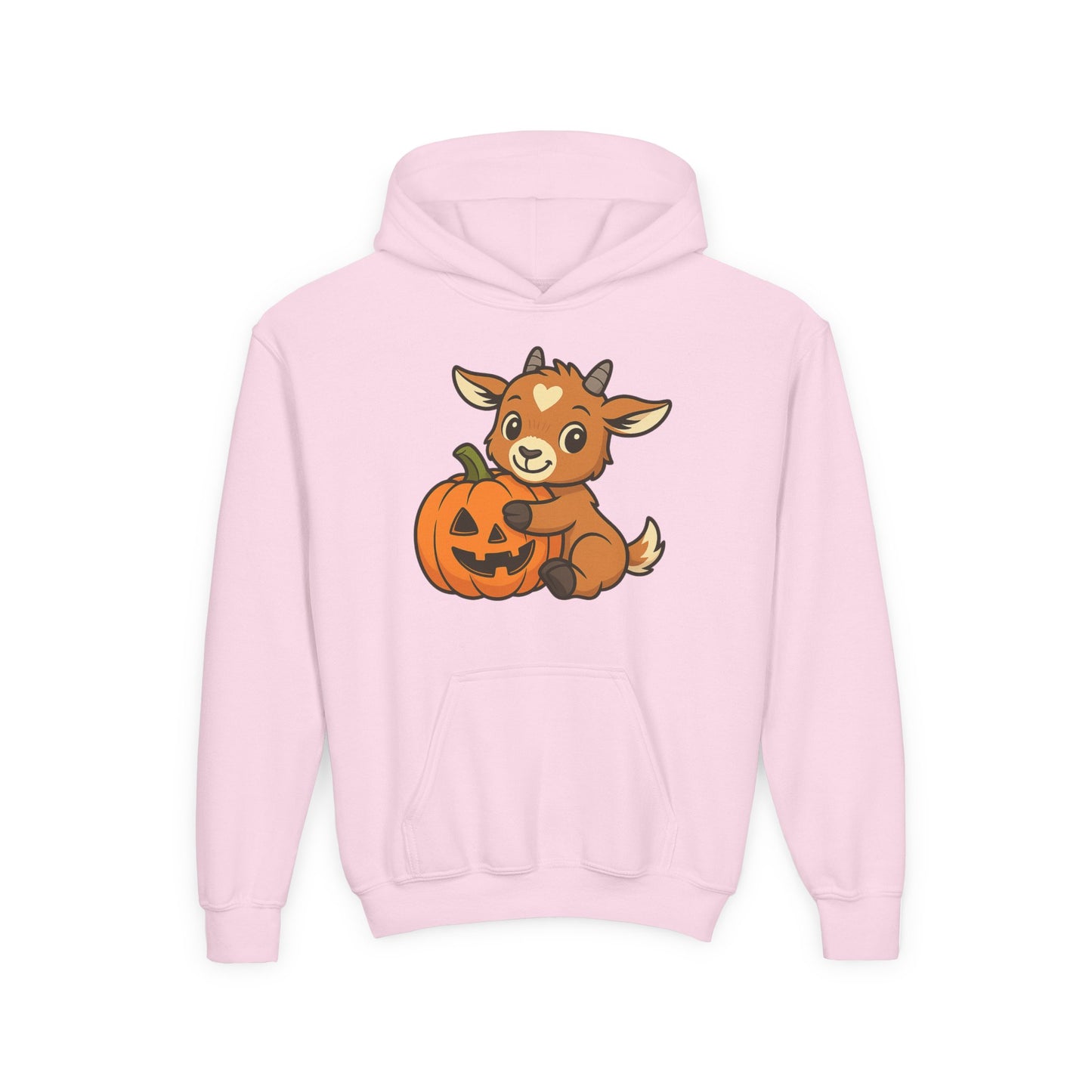 Youth Halloween 4 - Pumpkin Hug Kid Hoodie | Cute Kid Pumpkin Sweatshirt | Kids Farm Animal Pullover | Cozy Pumpkin Patch Outfit for Boys & Girls
