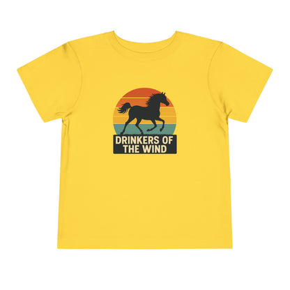 Toddler Drinkers of the Wind T-Shirt | Vintage Sunset Horse Shirt | Horse Lover Gift for Baby | Prancer Sunset Tee