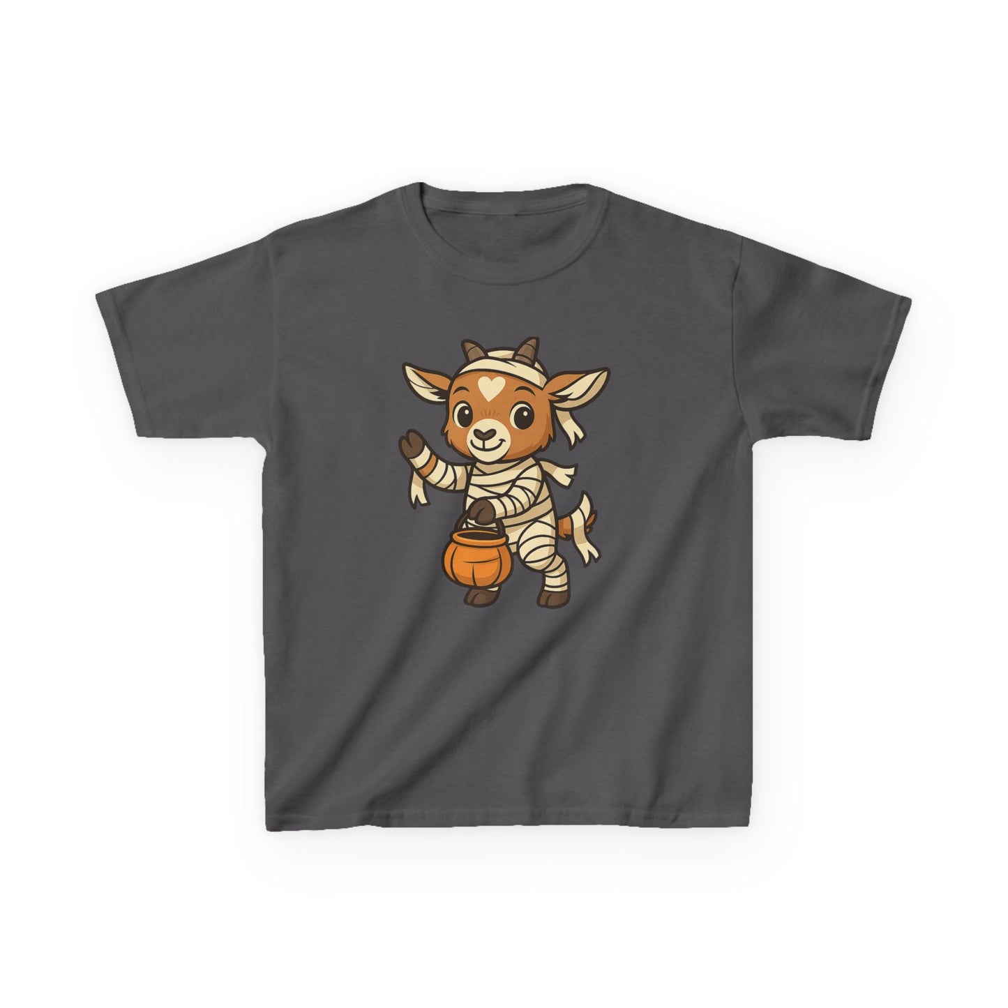 Youth Halloween 3 - Mummy Kid T-Shirt | Cute Spooky Kids' Tee | Trick or Treat Kids' T-Shirt | Halloween Costume for Kids | Fall Farm Animal Youth Tee