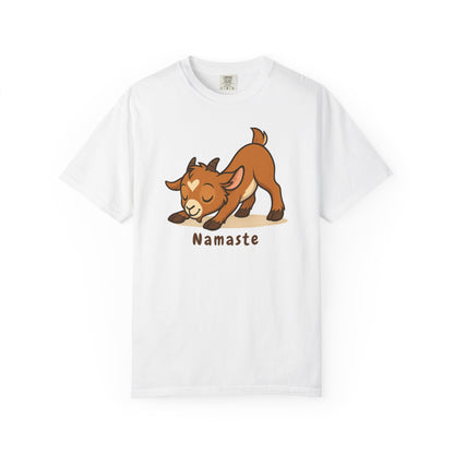 Yoga Kid - Namaste T-Shirt, Unisex Yoga Tee, Gift for Goat Lovers, Cute Animal Shirt, Relaxing Wear, Casual Everyday Top