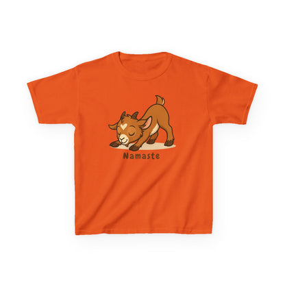Youth Yoga Kid - Namaste T-Shirt | Cute Gift for Kids | Young Tee for Animal Lovers | Playful Kids Apparel | Kids Farm Shirt