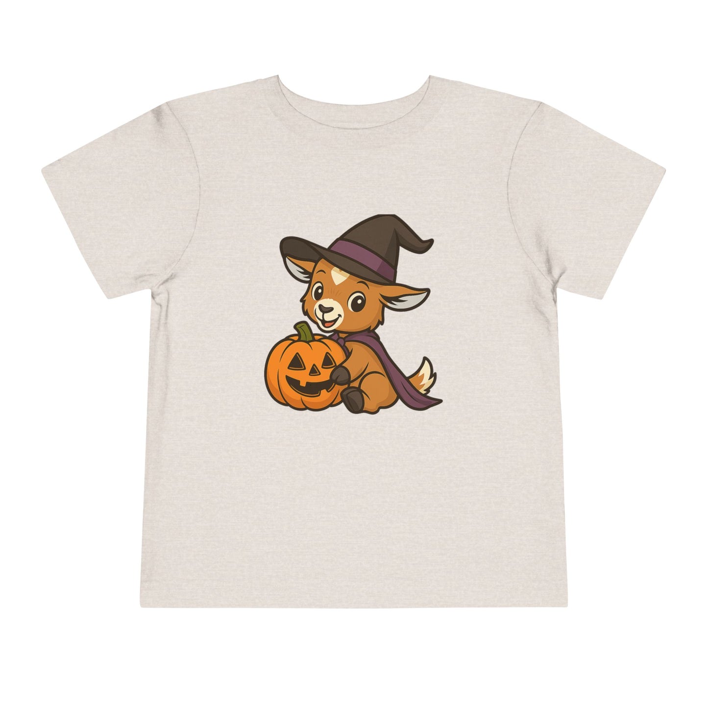 Toddler Halloween 5 - Witchy Kid with Pumpkin Shirt | Cute Kid with Pumpkin Tee | Toddler Witch Hat T-Shirt | Prancer Pumpkin Patch Shirt