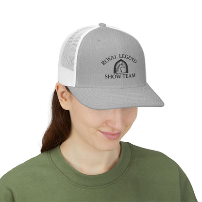 Royal Legend Show Team Hat | Embroidered Horse & Rider Cap | Equestrian Gift | Horse Lover Trucker Hat