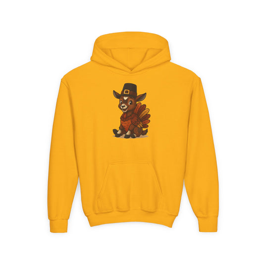 Youth Thanksgiving Kid Hoodie | Cute Turkey Hooded Sweatshirt | Kids Thanksgiving Hoodie | Cozy and Cute Hoodie
