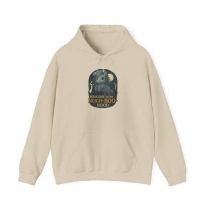 Ghost Pony Graveyard Hoodie, Halloween Hooded Sweatshirt, Cozy Unisex Hooded Sweatshirt, Funny Urban Apparel, Perfect Halloween Gift