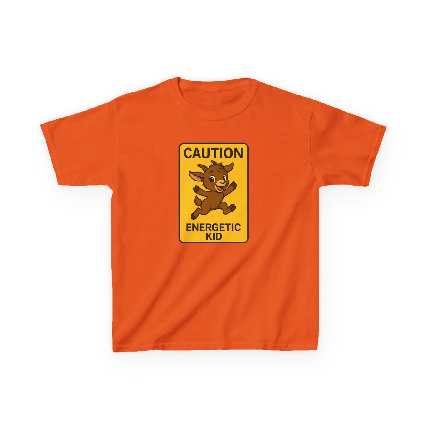 Youth Energetic Kid T-Shirt | Caution T-shirt for Playful Children | Fun Gift for Kids | Adventure Wear | Unique Birthday Present
