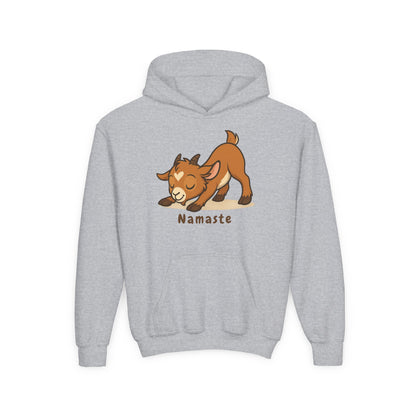 Youth Yoga Kid - Namaste Hoodie, Cute Sweatshirt for Kids, Animal Lovers Gift, Cozy Layering Piece, Perfect for Birthdays and Holidays