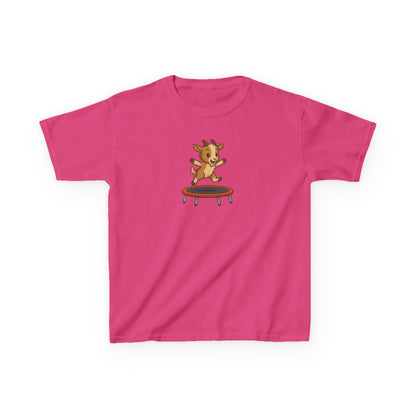 Youth Bouncy Kid T-Shirt | Fun Kids Cotton Shirt | Birthday Gift for Kids | Trampoline Lover Tee | Cute Animal Tee