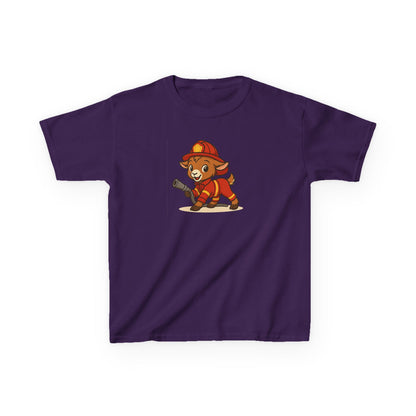 Youth Fireman Kid T-Shirt | Fun Kids Shirt | Cute Cartoon Tee | Birthday Gift for Kids | Fire Safety Awareness | Firefighter Kids T-Shirt