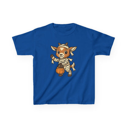 Youth Halloween 3 - Mummy Kid T-Shirt | Cute Spooky Kids' Tee | Trick or Treat Kids' T-Shirt | Halloween Costume for Kids | Fall Farm Animal Youth Tee